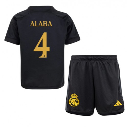Dětský Fotbalový dres Real Madrid David Alaba #4 2023-24 Třetí Krátký Rukáv (+ trenýrky)